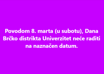 Neradni dan na Univerzitetu